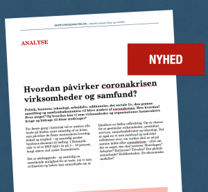 Samfundsanalyse.dk om coronakrisen